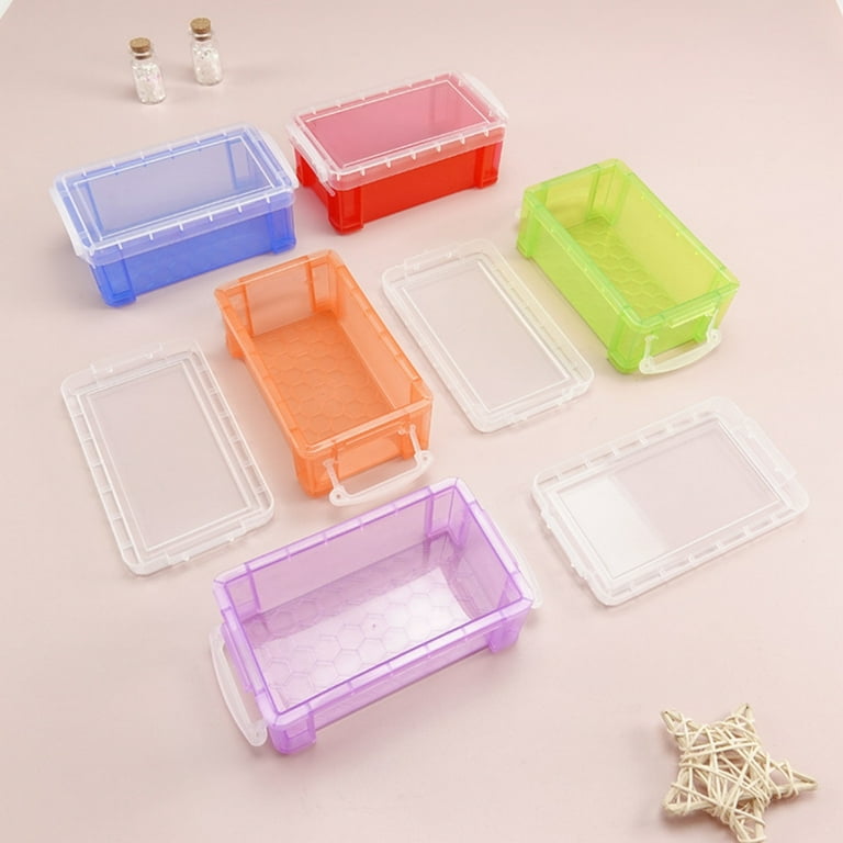 Craft Storage 28-Piece Plastic Storage Container Set - Hinged Lid