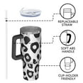 thumbnail image 4 of OBREWU Classic Leopard Print Tumbler with Handle and Lid,Classic Leopard Print 40oz Double Wall Vacuum Insulated Tumbler,Cups Gift for Women and Men, 4 of 7
