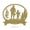 Gold, variant on RealSteel Generation Hunting Monogram – Personalized Metal Wall Art for Man Caves & Cabins (Black - 16x18)