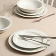 thumbnail image 2 of Stone Lain Oasis 4-Piece Dinner Plate Set Stoneware, White, 2 of 6