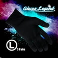thumbnail image 3 of 3 Pairs (6 Gloves) Gloves Legend Parade Fashion Inspection 100% Black Cotton Lisle Gloves - Size Large, 3 of 7