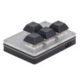 thumbnail image 3 of 4-Key Wireless Mechanical Keyboard, 2.4G/USB/Bluetooth 5.1 Tri-Mode Hot-Swappable Keypad with Type-C Charging, Fully Customizable for Office, Gaming, Media & Industrial Control, Auto Sleep, 3 of 6