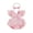 Pink, variant on Cjfdfy Newborn Baby Girl Half Birthday Outfit 1/2 Goose Birthday Romper Lace Ruffle Flying Sleeveless Jumpsuit With Headband Infant Cute Half Way To One Birthday Outfit