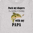 thumbnail image 4 of Inktastic Pack My Diapers I Am Going Fishing with Papa Boys or Girls Baby T-Shirt, 4 of 5