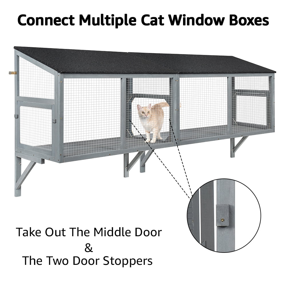 unipaws Cat Catio, Window Box Enclosure for Indoor Cats
