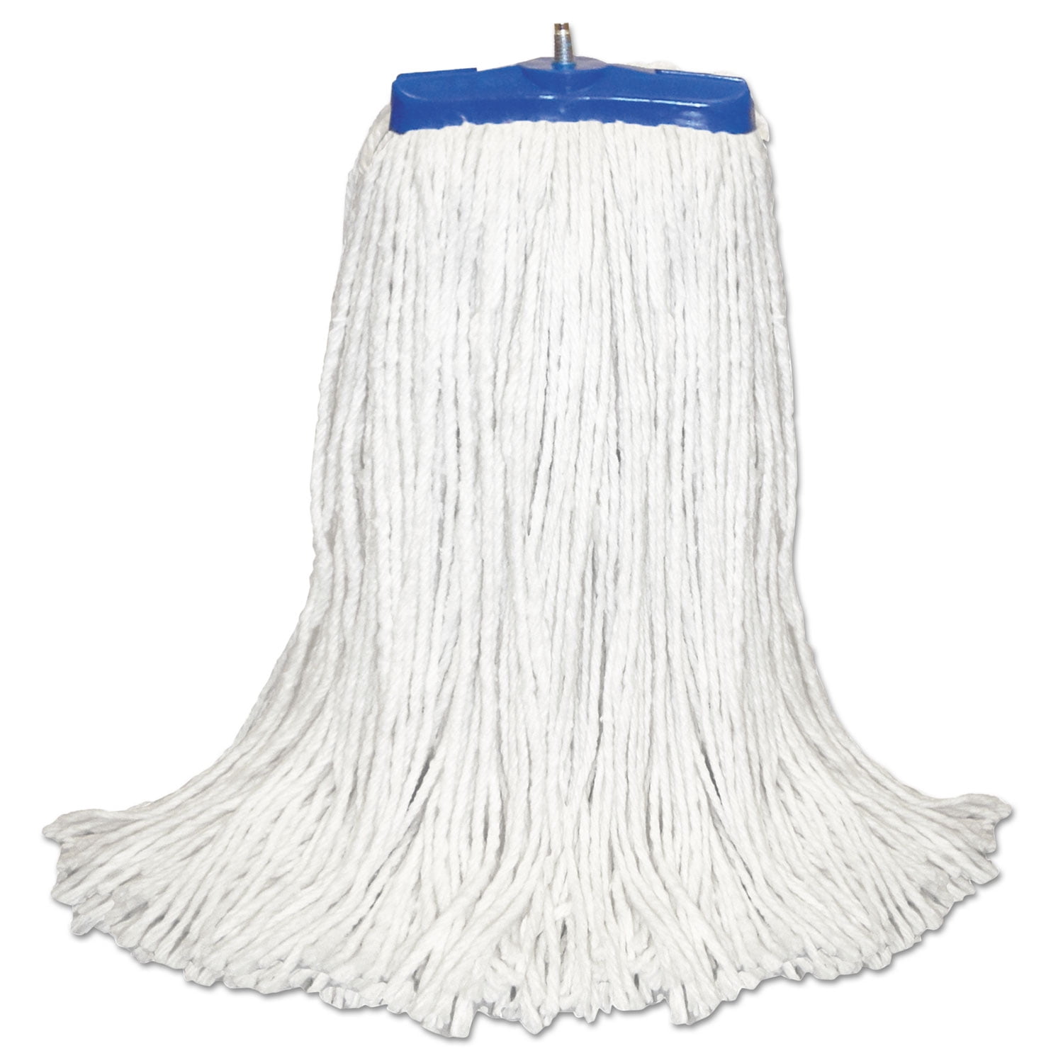 Boardwalk® Cut-end Lie-flat Wet Mop Head, Rayon, 16oz, White, 12/carton