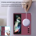 thumbnail image 5 of Magnetic Phone Case for Samsung Galaxy Z Fold3 5G Compatible with Magsafe, Military-Grade Shockproof Case with Built-in Magnet Circle for Samsung Galaxy Z Fold 3, MS Claret, 5 of 16