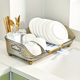 thumbnail image 3 of Égouttoir à vaisselle avec poignée, Organization d'évier de comptoir de cuisine, égouttoir, porte-ustensiles, facile à nettoyer, accessoires de cuisine, 3 of 4