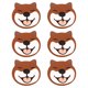 thumbnail image 1 of Posavasos de cuero de dibujos animados, antiescaldaduras, antideslizantes, tapetes para cuencos de cuero PU, tapetes para tazas de té para gatos y perros, sala de estar, hogar, 1 of 5