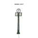 thumbnail image 3 of Wosthever Lámparas de reloj de ferrocarril, Material de Metal, poste de luz en miniatura, diseño de construcción de tren, luces de calle, decoraciones Artesanía Tipo9 Wosthever HA064507-09, 3 of 6