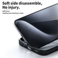thumbnail image 6 of ELEHOLD for iPhone 15 Magnetic Clear Case,Translucent Clear Back Cover Foldable Ring Holder Kickstand Compatible with Mag Safe Anti-Fingerprint Anti-Scratch Rugged Shockproof Case,Black, 6 of 6