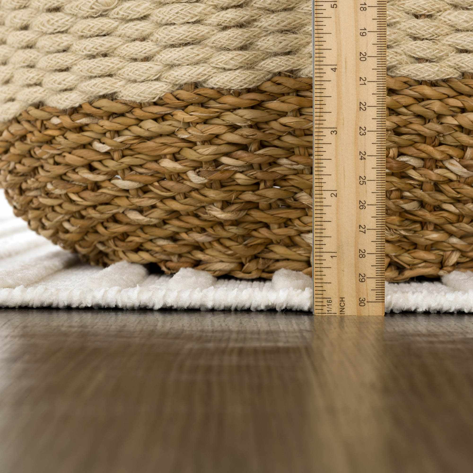 Hauteloom Rhun Living Room, Bedroom Machine Washable Area Rug - Bohemian Modern Farmhouse - Moroccan Transitional - White, Light Cream, Off White, Ivory - 7'10" x 10'1"