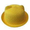 thumbnail image 2 of AOMPMSDX Baby Care Summer Baby Hat Cap Children Breathable Hat Straw Hat Kids Hat Boy Girls Hats Yellow One Size, 2 of 3