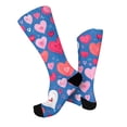 thumbnail image 5 of Valentine‘s Day Socks for Women, Cute Heart & Love Print Crew Socks, Gift for Girlfriend, Wife, Galentine’s Day & February 14th D 1pcs, 5 of 6