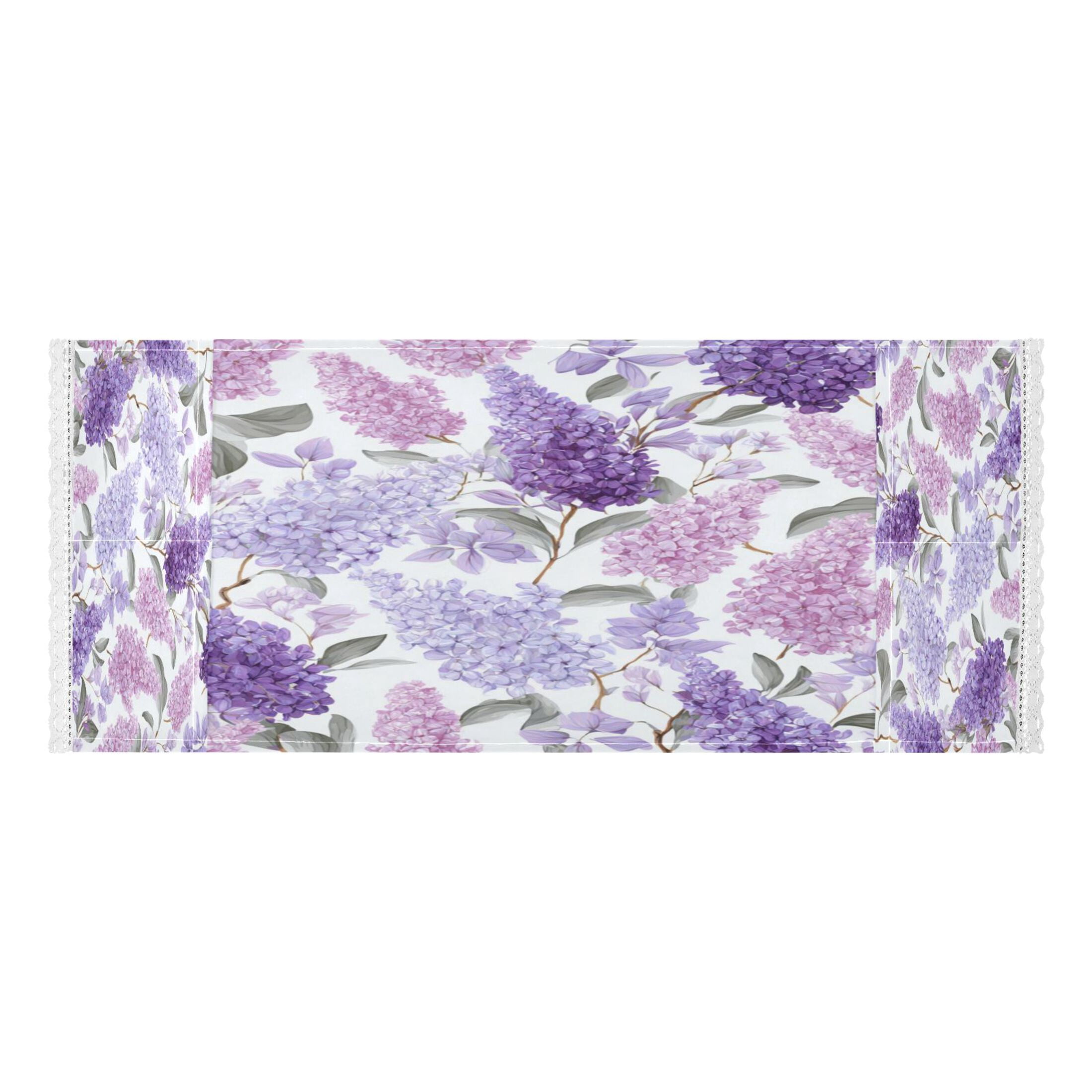 Wobogo Lavender Washing Machine Cover Dustproof Washer Dryer Cover Waterproof Laundry Room Decorative Protector