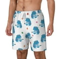 thumbnail image 2 of Balery Cartoon Poodle Dog Mens Swim Trunks Swim Shorts for Men Quick Dry Inseam Beach Shorts with Compression Liner Pocket-Medium, 2 of 9