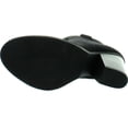 thumbnail image 4 of Soda Women's Albert Faux Suede Cowboy Pull-Tab Stacked Heels Ankle Booties, 4 of 4