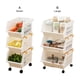 thumbnail image 4 of Yuarrent Carro de cocina móvil para restaurante en casa, estante de drenaje apilable desmontable, almacenamiento de utensilios de cocina para condimentos Organizadores de utensilios de cocina Grande Yuarrent HA080324-02, 4 of 6