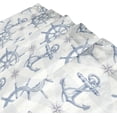 thumbnail image 3 of FREEAMG Anchor Shower Curtain with Hooks, Waterproof Washable Fabric Shower Curtain for Bathroom Bathtub Decor, 60"x 72", 3 of 6
