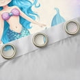 thumbnail image 5 of Feelyou Kawaii Blue Mermaid Black Out Curtains for Teen, Dreamy Ocean Princess Curtains Pack of 2 (42x63 Each), Glitter Fish Scale Bedroom Curtains, Living Room Curtains Decor, 5 of 7