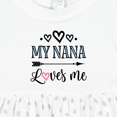 thumbnail image 4 of Inktastic My Nana Grandma Loves Me Girls Girls Baby Dress, 4 of 5