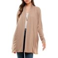 thumbnail image 2 of Mint Plus Pink- Women's Casual Lightweight Open Front Cardigans with Pockets and Soft Basic Drape Long Sleeve Sweater, 2 of 5