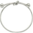 thumbnail image 2 of Sterling Silver Polished Knot Bangle Made In Thailand qb1392, 2 of 5
