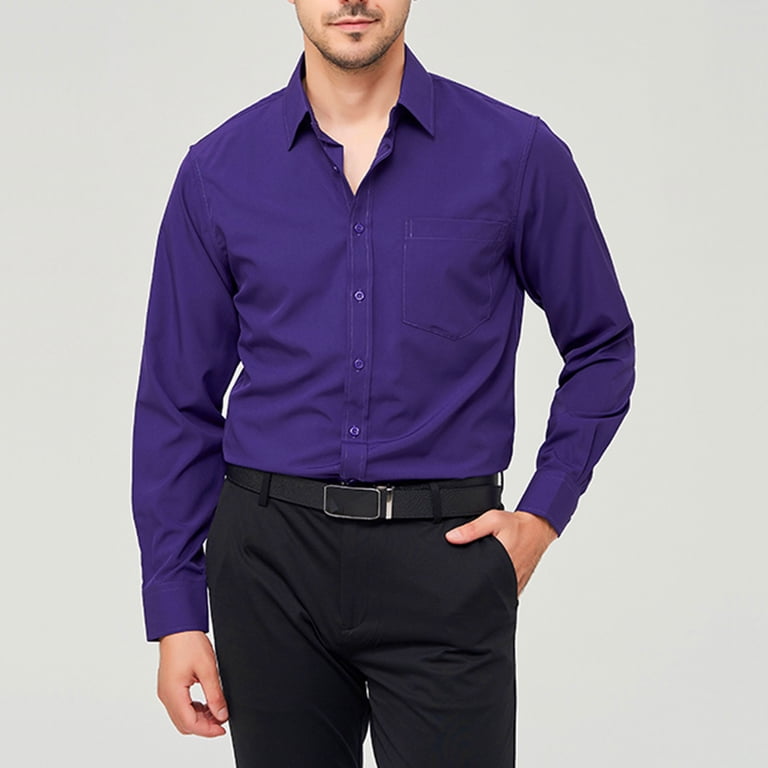fitted lace wedding dress Purple Striped Dress Shirt | Modern Fit main image 0