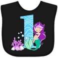 thumbnail image 3 of Inktastic First Birthday Mermaid Girls Baby Bib, 3 of 4