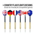 thumbnail image 2 of Addmotor 18 Pieces 6 Sets Steel Needle Tip Darts With National Flag Flight Flights National Flag, 2 of 9