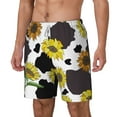 thumbnail image 2 of Uemuo Sunflowers Country Pattern Mens Swim Trunks Quick Dry Board Shorts with Mesh Lining, Stretch Beach Shorts Quick Dry No-Chafing Board Shorts-Large, 2 of 9
