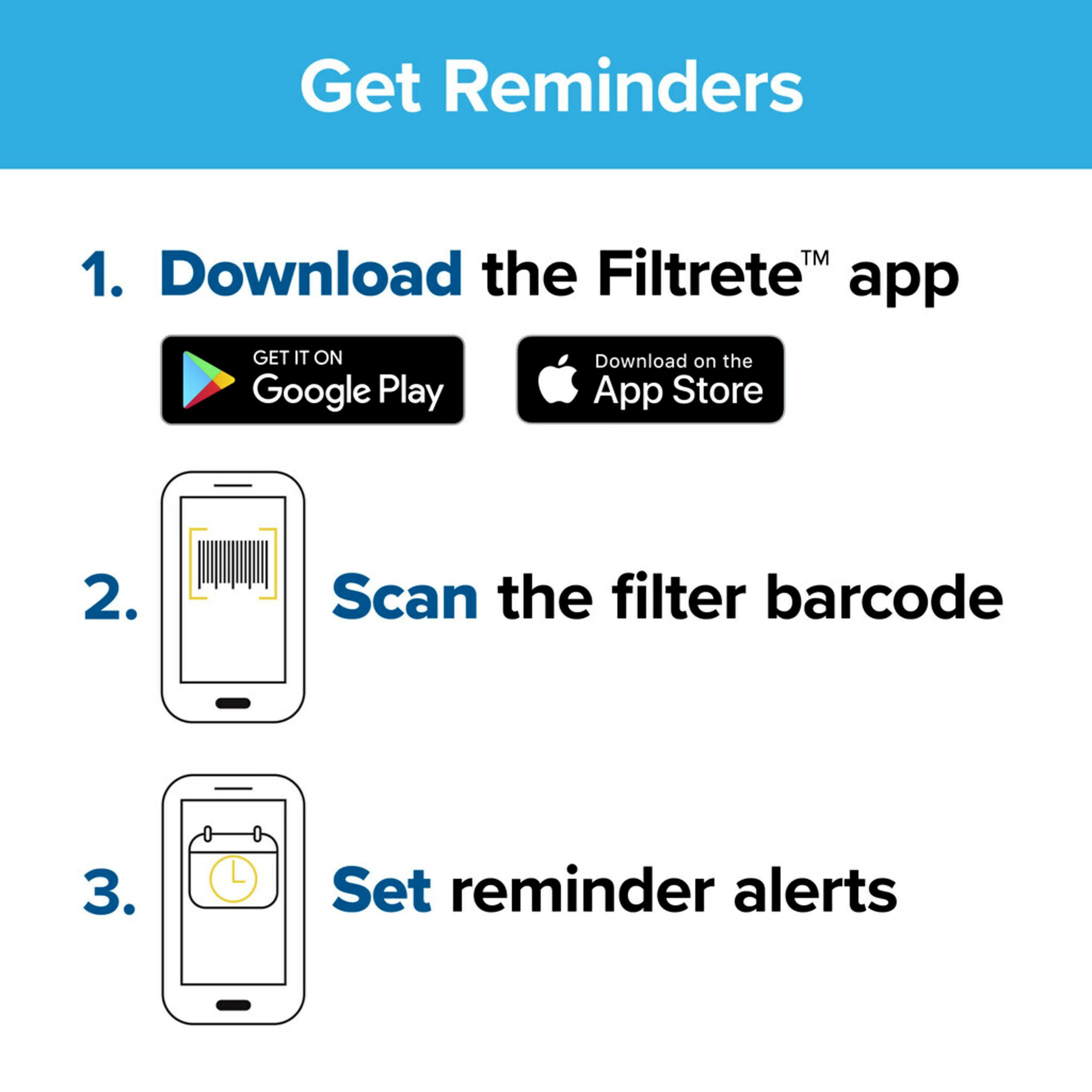 Filtrete by 3M, 18x20x1, MERV 12, Advanced Allergen Reduction HVAC Furnace Air Filter, Captures Allergens, Bacteria, Viruses, 1500 MPR, 4 Filters