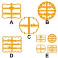 thumbnail image 4 of Cookie Mold Cooking Plastic Biscuit Form Mould Baking Mould Kitchen Baking Maker with Good Wishes, Type B, 4 of 8
