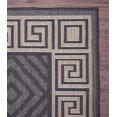 thumbnail image 6 of Contemporary Geometric Rug - 5 ft. 3 in. x 7 ft. 6 in., Charcoal Gray, Indoor/Outdoor Bordered Rug, Fade Resistant, Water Proof Rug | Decorative Area Rugs, 6 of 8