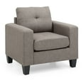 thumbnail image 3 of Glory Furniture Newbury Twill Fabric Club Chair in Gray, 3 of 6