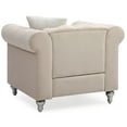 thumbnail image 4 of Passion Furniture Raisa Beige Accent Chair, 4 of 5