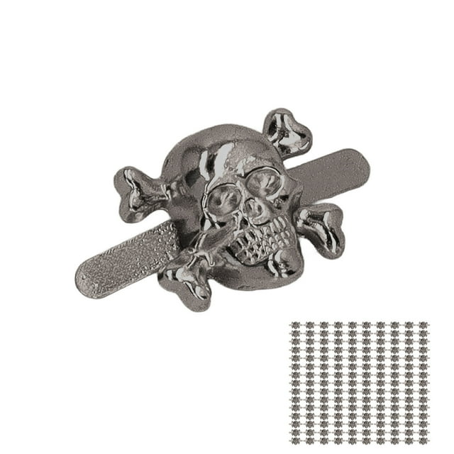 Skull Rivets, Surfaces Plating Treatment 150Pcs Fashionable Skull Prong Stud Wide Applications For Handbags Gold,Silver,Silver Black