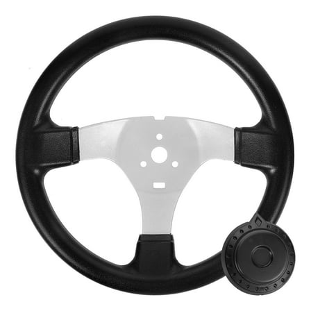 NICEXMAS Drifting Steering Wheel Custom Steering Wheel Black PU 1Set