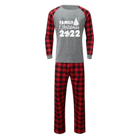 

LEEy-world Christmas Gifts For Mom Matching Family Christmas Pajamas Holiday Xmas Sleepwear Set Matching Pajamas for Family