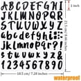 thumbnail image 3 of 1440 Pieces 20 Sheets Self-Adhesive Vinyl Sticker, Alphabet Letter Number Stickers for Mailbox, Door (Black, 1 Inch), 3 of 8