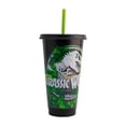 thumbnail image 4 of Vaso de Plástico con Popote Reutilizable y Tapa Segura, Vaso Reutilizable Jurassic World 680 ml, Para Agua, Jugo, Smoothies, 4 of 4