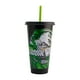 thumbnail image 4 of Vaso de Plástico con Popote Reutilizable y Tapa Segura, Vaso Reutilizable Jurassic World 680 ml, Para Agua, Jugo, Smoothies, 4 of 4