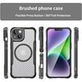 thumbnail image 3 of Case for iPhone 13,Full-Body Rugged Carbon Fibre Protective Clear Back Hybrid Magnetic with Wireless Charge Shockproof Protector Phone Case for iPhone 13,6.1 inch 2021 (Black), 3 of 18