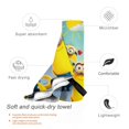 thumbnail image 4 of Toallas de playa de los Minions, toallas de baño absorbentes y ligeras de secado rápido, toalla de baño de microfibra ultra suave para viajes, playa, gimnasio, camping, yoga, picnics, piscina, 27,5 x, 4 of 8