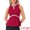 Burgundy, variant on DARING DIVA Women's Halter Neck Beaded Cocktail Sleeveless Blouse XL Black