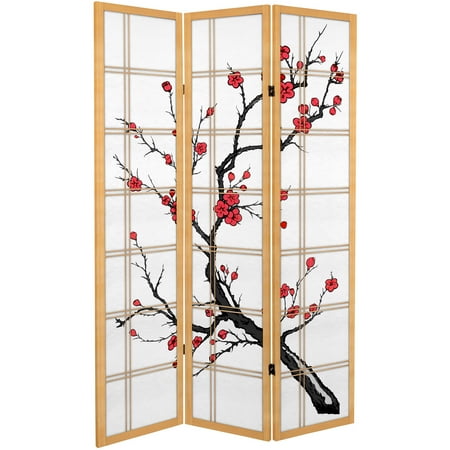 Cherry Blossom Design Room Divider - 6' Tall Canvas Cherry Blossom Room Divider