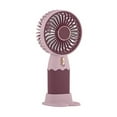 thumbnail image 3 of USB Rechargeable Cartoon Mini Fan Portable Handheld Phone Holder for Kids, 3 of 10