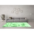 thumbnail image 3 of Ahgly Company Indoor Round Abstract Emerald Green Modern Area Rugs, 7' Round, 3 of 4