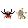 thumbnail image 1 of 1 Set 2pcs Halloween Party Decorative LED Night Light Party Decorative Lamp Creative Shape Design LED Atmosphere Light for Halloween Haunted House without Battery (Red White), 1 of 8