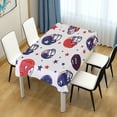 thumbnail image 4 of Yayeee Tablecloths 54" x 54" Rectangle Wrinkle Resistant Party Table Cover, Star Spangled Helmets, 4 of 8